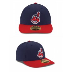 画像2: LP 59Fifty Cleveland Indians Navy Red クリーブランド インディアンス キャップ 帽子 ゲーム オンフィールド Classic クラシック MLB 公式 Official (2)