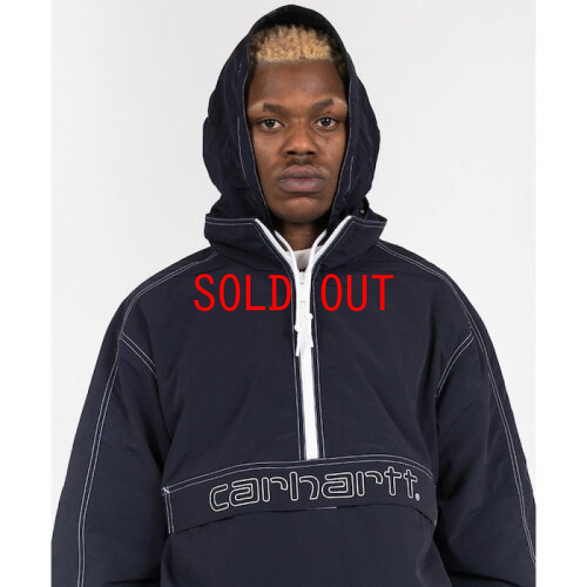 画像7: Kastor Pullover Nylon Jacket Black ナイロン プルオーバー ジャケット  (7)