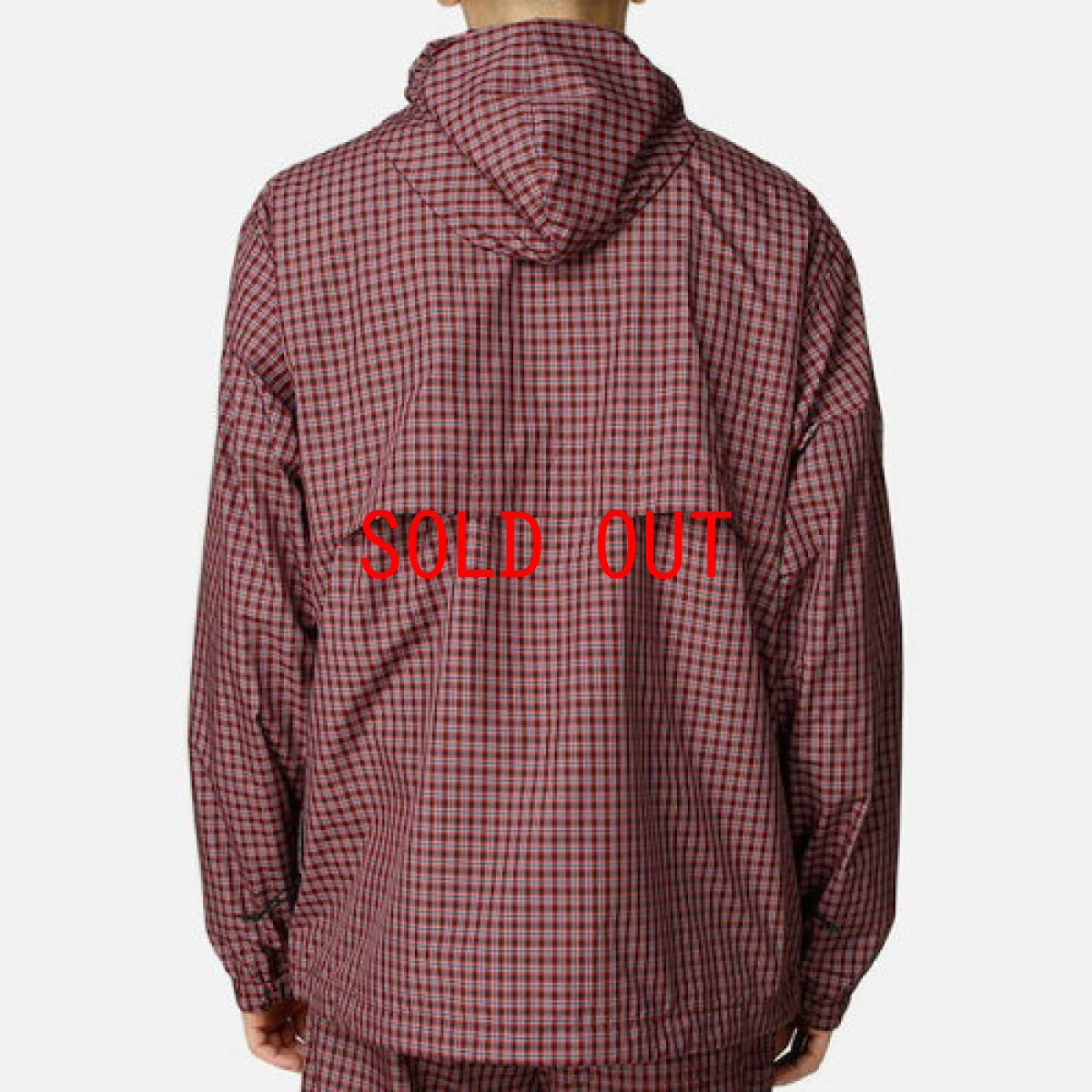 画像2: Alistair Pullover Jacket Check プルオーバー ナイロン ジャケット チェック (2)