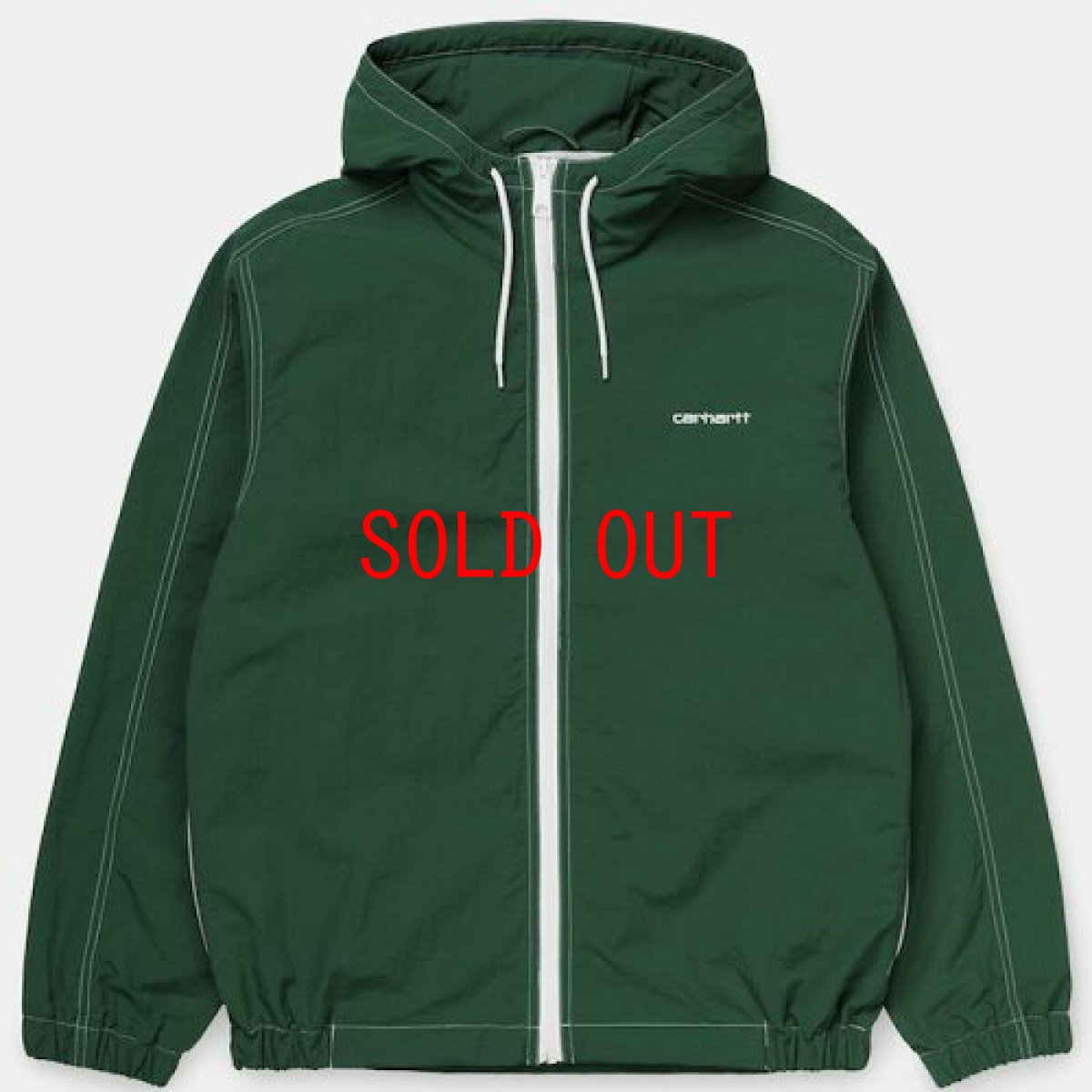 画像2: Kastor Nylon Jacket Green Zip Up ジップ アップ ナイロン ジャケット  (2)