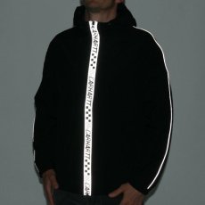 画像9: Senna Reflective Jacket Black ナイロン レーシング リフレクティブ パイピング ジャケット (9)