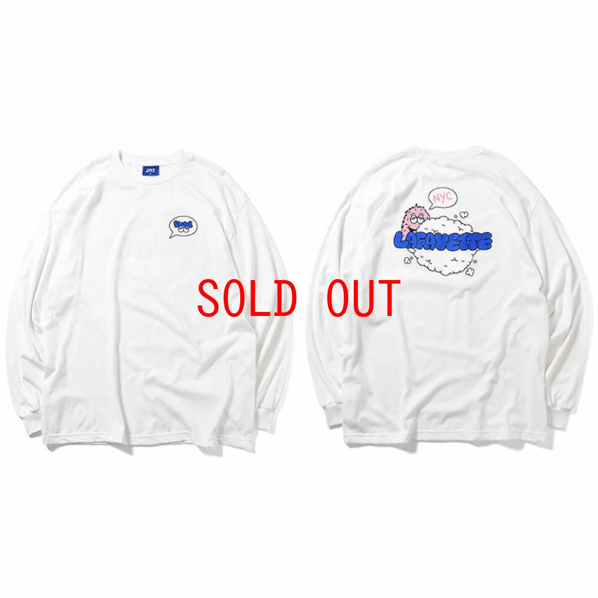 画像3: × Rabuns ラブン Throw Up L/S Tee 長袖 Tシャツ by Lafayette ラファイエット  (3)