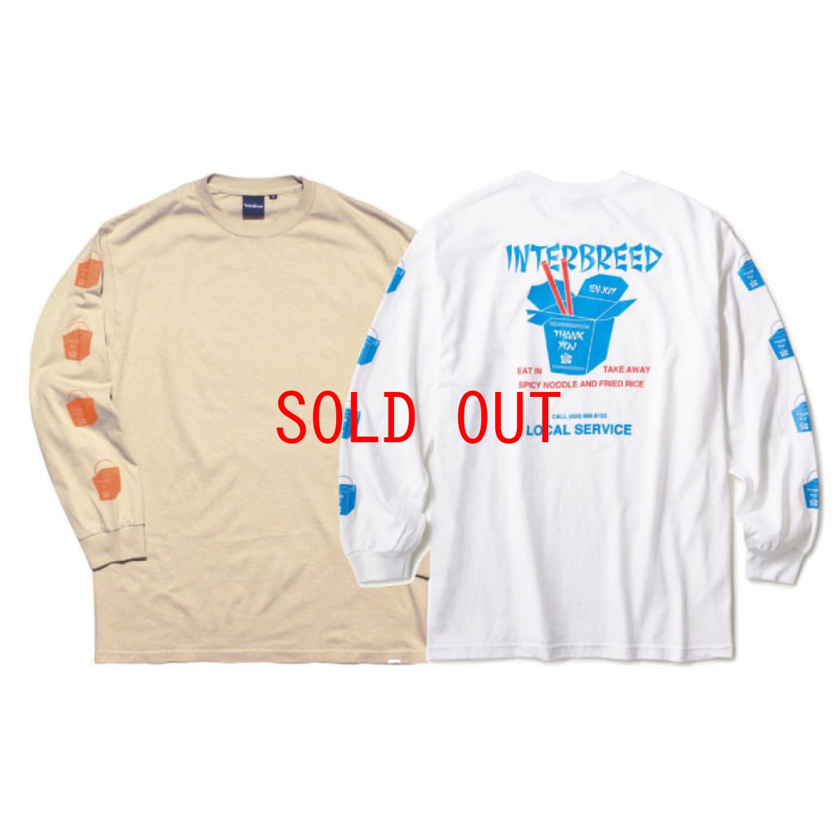 画像5: Local Service LS Tee 長袖 Tシャツ Sand Beige (5)