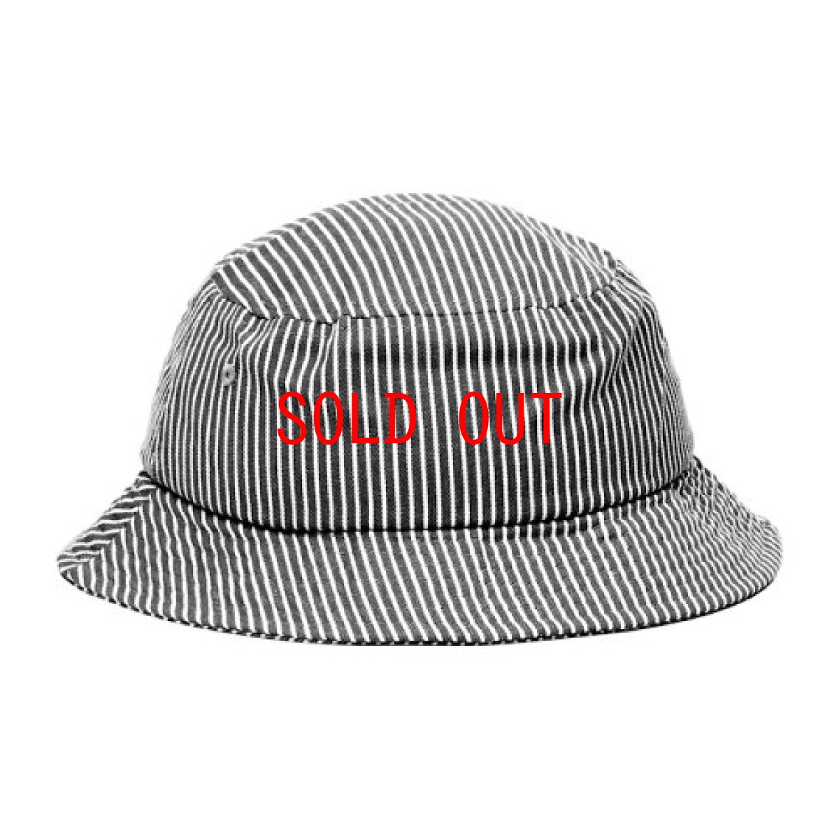 画像1: Hickory Stripe Bucket Hat Black Green ヒッコリー ストライプ バケット ハット  (1)