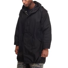 画像1: M-51 Fishtail Hood Jacket Parka Black モッズ コート フィッシュテール パーカー ジャケット (1)