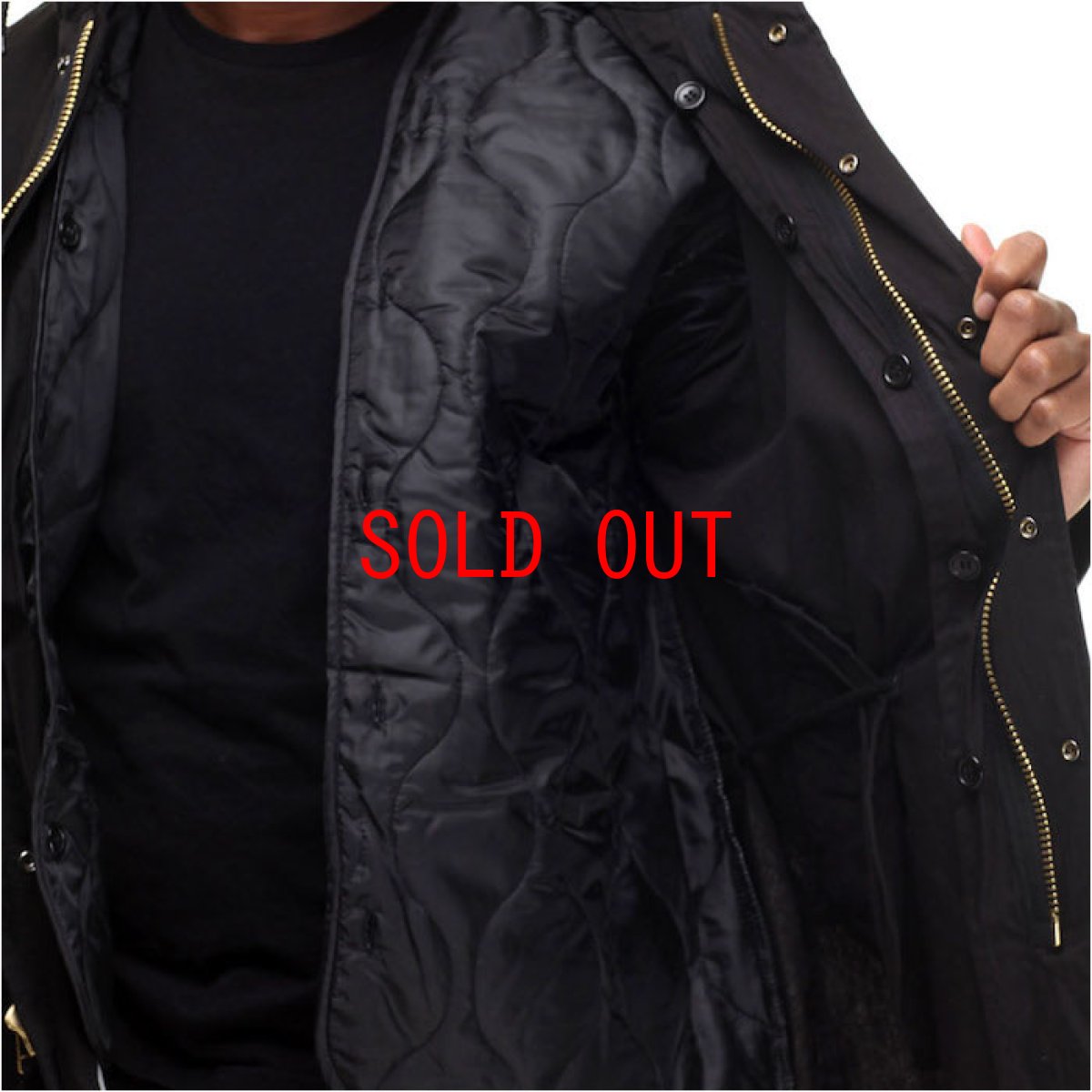 画像6: M-51 Fishtail Hood Jacket Parka Black モッズ コート フィッシュテール パーカー ジャケット (6)