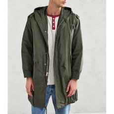 画像1: M-51 Fishtail Hood Jacket Parka Olive モッズ コート フィッシュテール パーカー ジャケット (1)