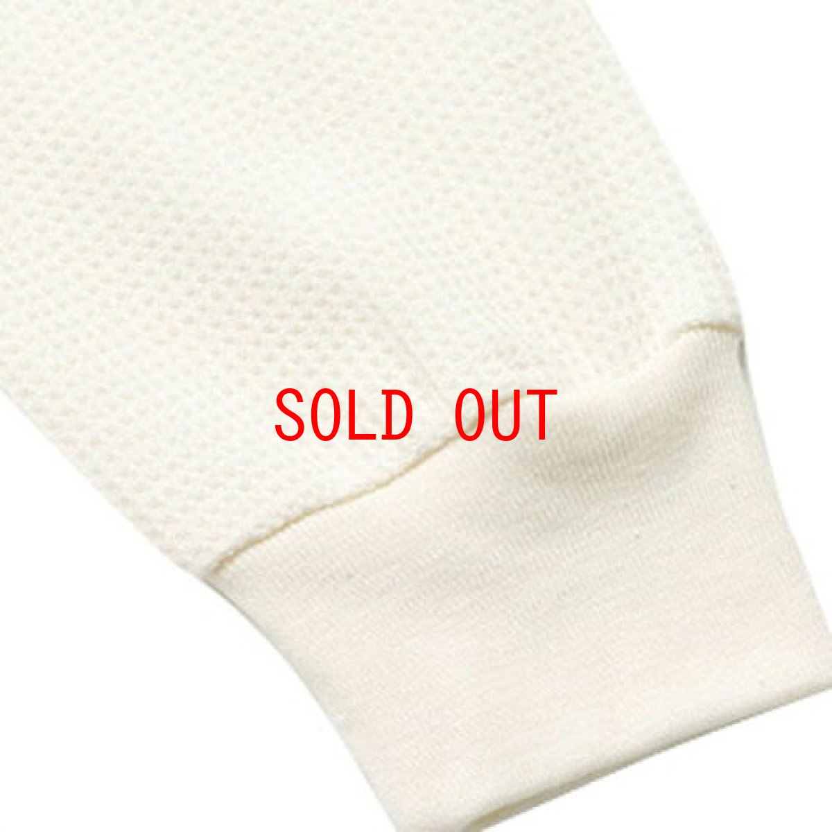 画像2: Thermal L/S Tee Natural White Solid サーマル 無地 Tシャツ (2)