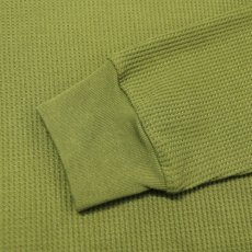 画像2: Thermal L/S Tee Olive Solid サーマル 無地 Tシャツ (2)