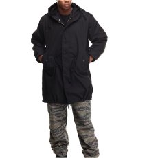 画像9: M-51 Fishtail Hood Jacket Parka Black モッズ コート フィッシュテール パーカー ジャケット (9)