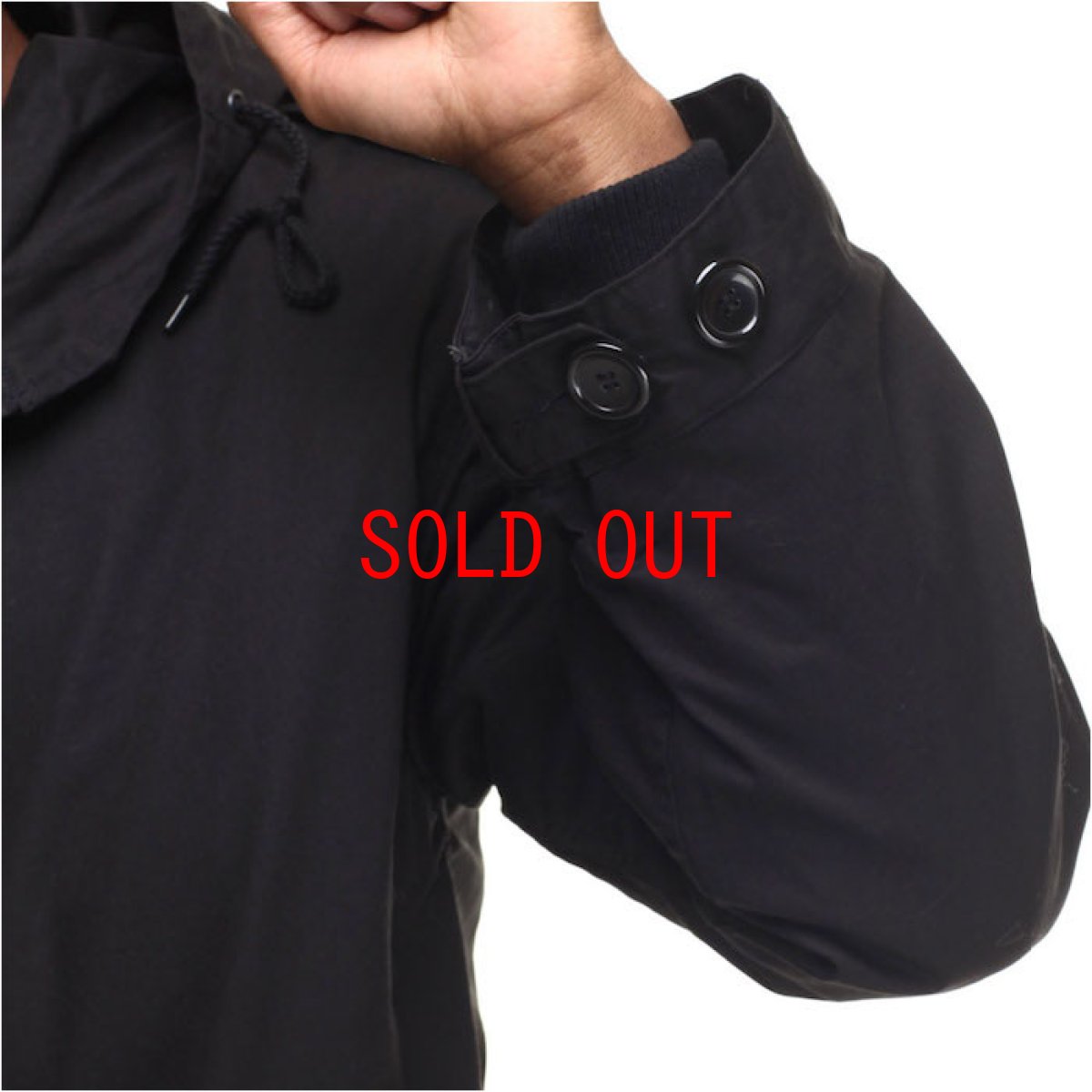 画像8: M-51 Fishtail Hood Jacket Parka Black モッズ コート フィッシュテール パーカー ジャケット (8)
