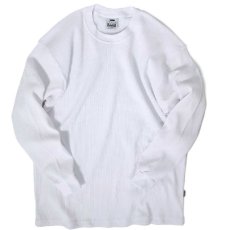 画像1: Solid Heavy Weight Thermal L/S Tee White Black Brown Grey 長袖 ソリッド 無地 サーマル (1)