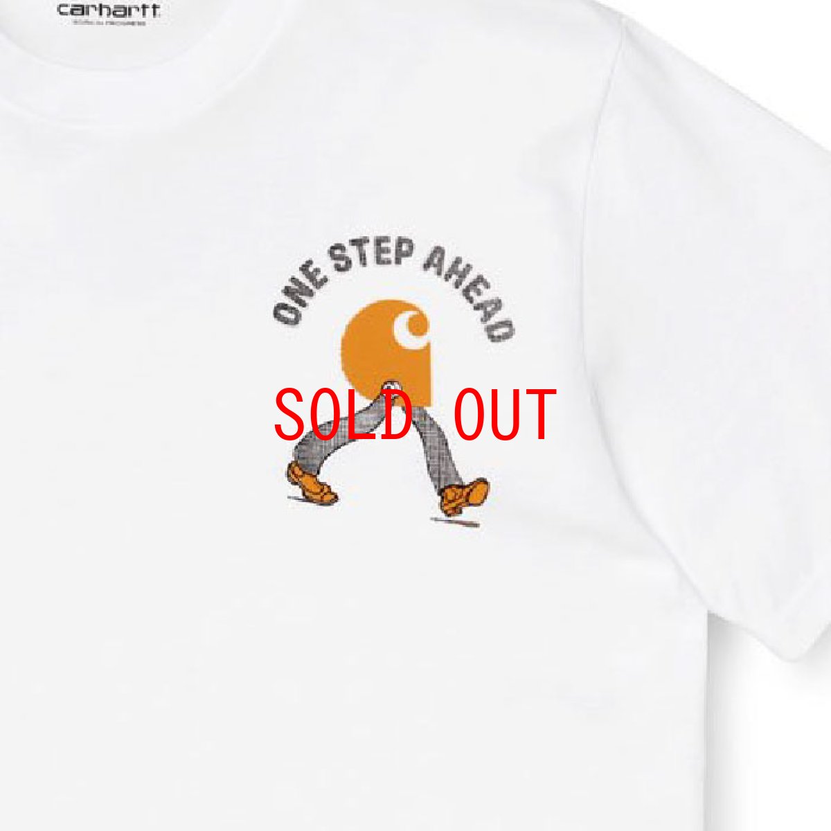 画像4: Ahead S/S Tee One Point レギュラーフィット White ホワイト 白 半袖 Tシャツ  (4)