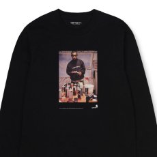 画像2: 1998 AD Jay One L/S Tee レギュラーフィット Black ブラック 黒 長袖 Tシャツ  (2)