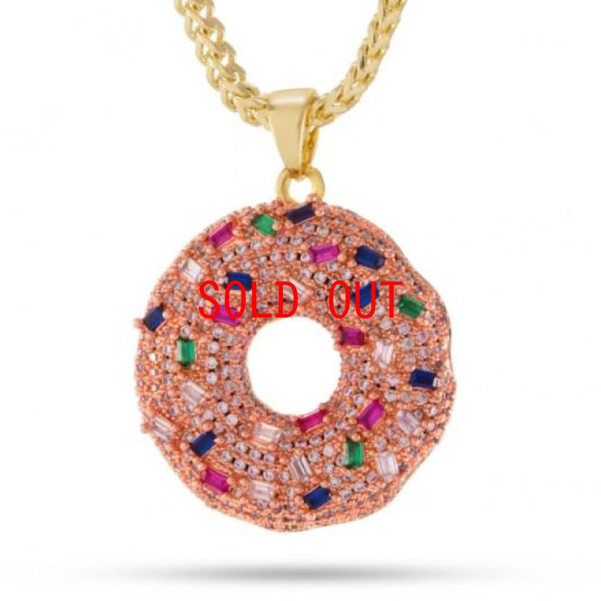 画像1: The CZ Donut Necklace 14K Gold Single chain ネックレス ゴールド 60cm ドーナツ チェーン Odd Future (1)