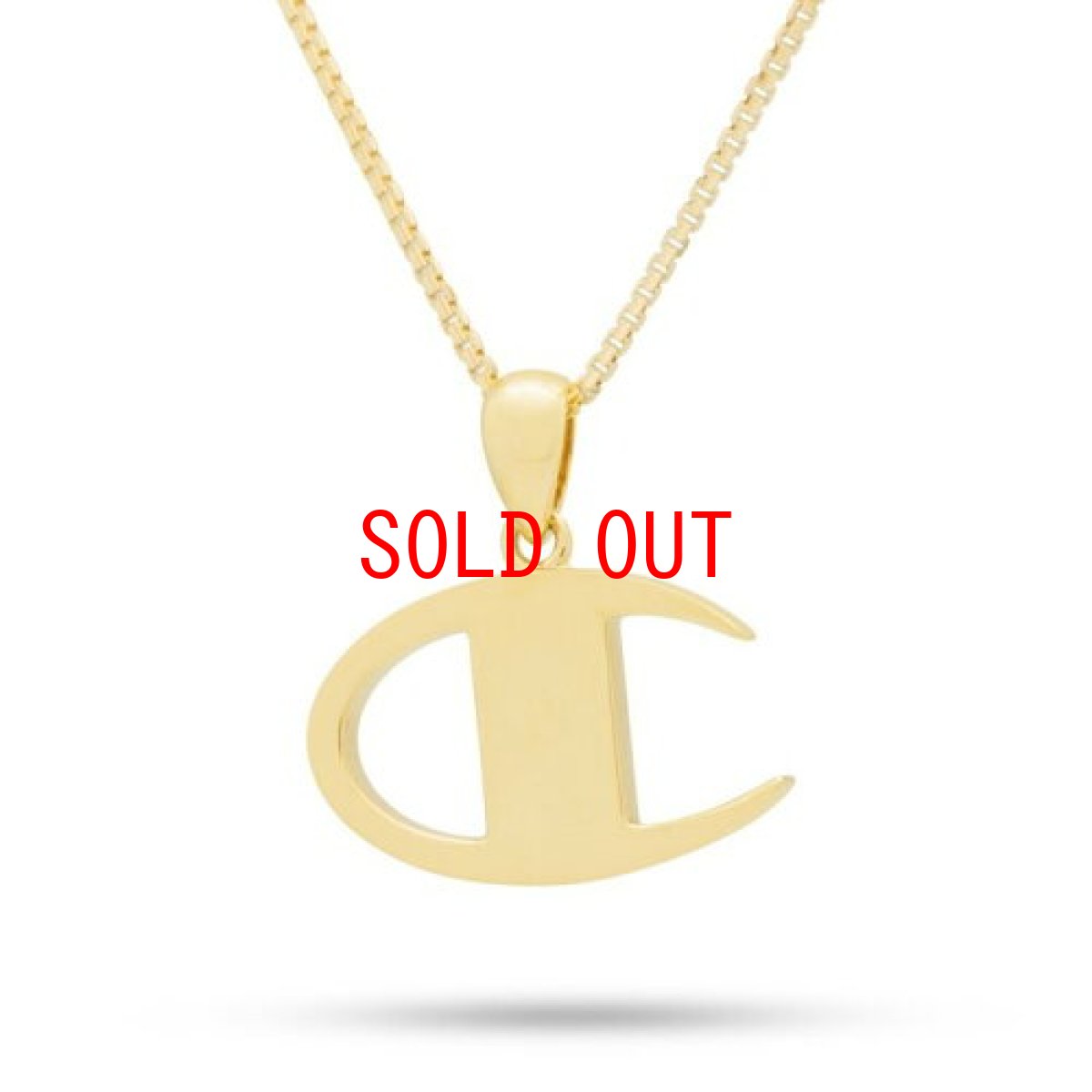 画像2: × Champion Heritage 925 Gold Necklace Logo チャンピオン ネックレス (2)