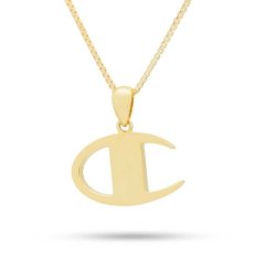 画像2: × Champion Heritage 925 Gold Necklace Logo チャンピオン ネックレス (2)