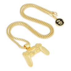 画像4: × PlayStation Controller Necklace 14K Gold Single Row コントローラー プレイステーション ネックレス ゴールド プレステ 50cm チェーン (4)