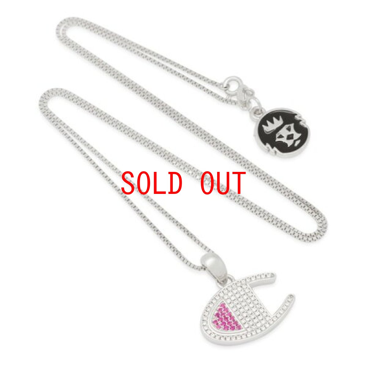 画像3: × Champion Heritage iced Silver925 Necklace Classic Logo Necklace 925 Silver White Gold Plating チャンピオン ネックレス シルバー 56cm (3)