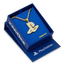 画像3: × PlayStation Iced Out Classic PS Logo Necklace 14K Gold Single Row プレイステーション ネックレス ゴールド プレステ 50cm チェーン (3)