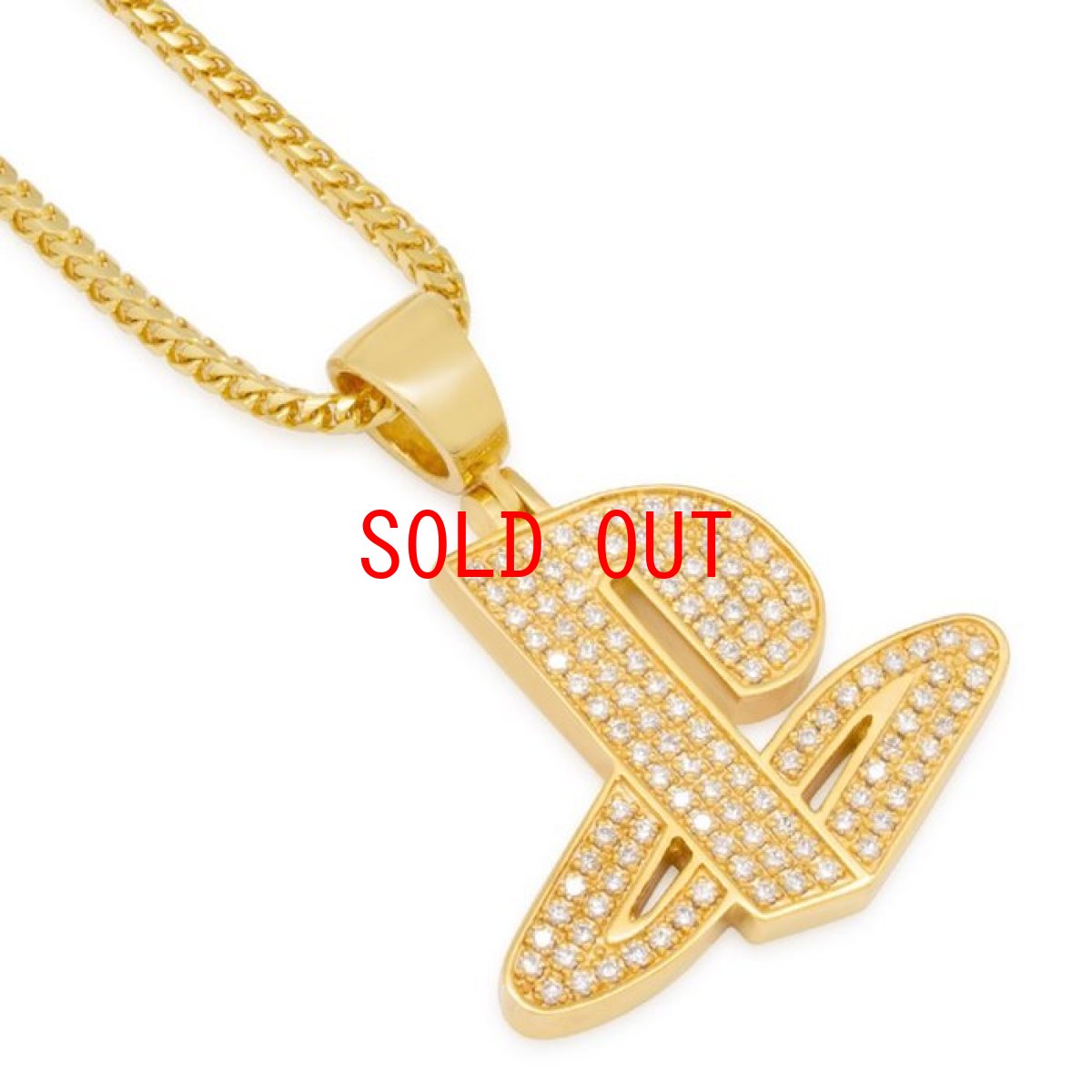 画像5: × PlayStation Iced Out Classic PS Logo Necklace 14K Gold Single Row プレイステーション ネックレス ゴールド プレステ 50cm チェーン (5)