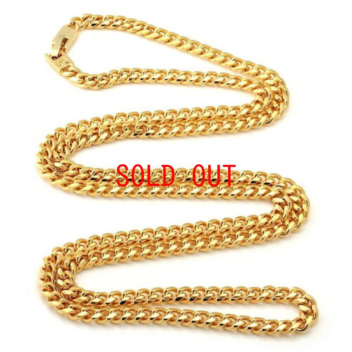 画像3: Miami Cuban Curb Chain Necklace 5mm Stainless Steel 14K Gold plating ネックレス マイアミ キューバン ゴールド リンク チェーン (3)