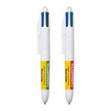 画像1: Bic Mini Four Colors Ball Pen Warning 4色 ボール ペン ビック  (1)