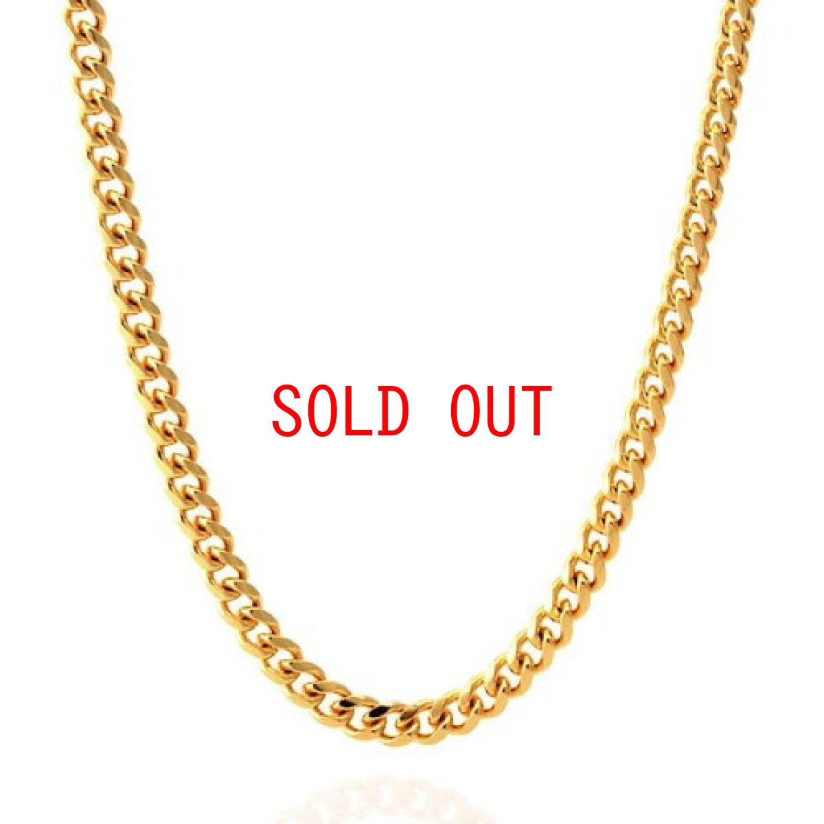 画像2: Miami Cuban Curb Chain Necklace 5mm Stainless Steel 14K Gold plating ネックレス マイアミ キューバン ゴールド リンク チェーン (2)