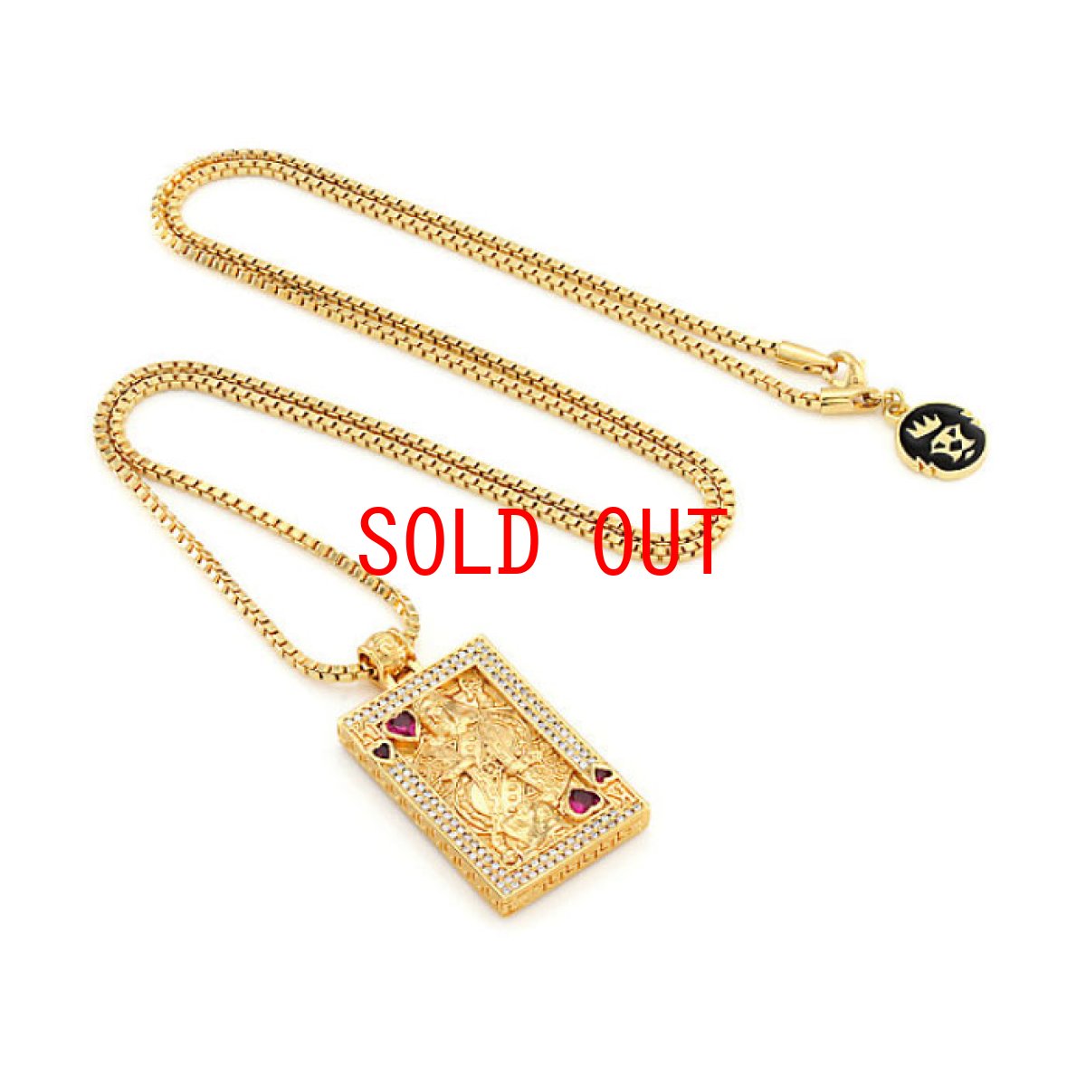 画像3: Suicide King Necklace 14K Gold Trump ネックレス トランプ ハート キング (3)