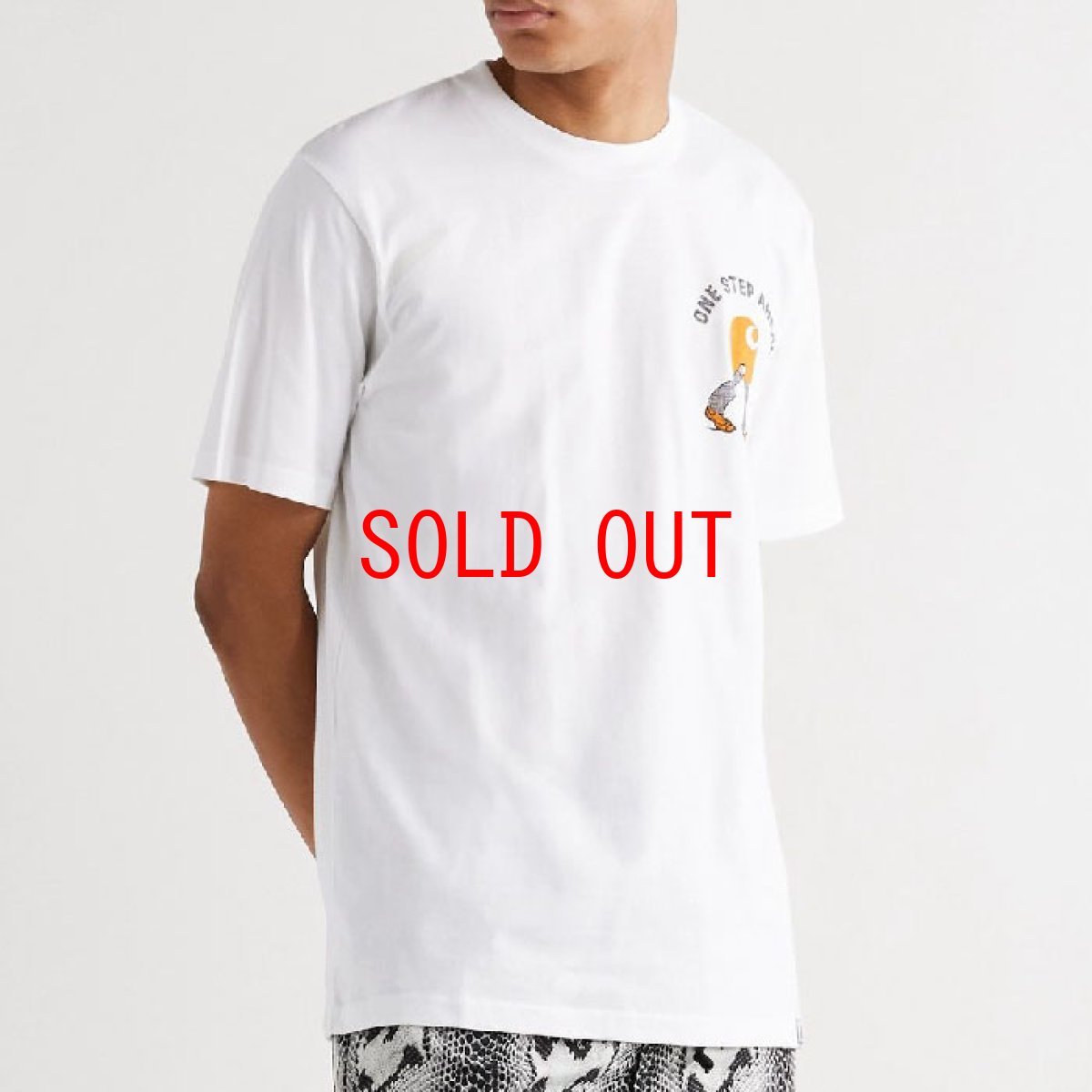 画像5: Ahead S/S Tee One Point レギュラーフィット White ホワイト 白 半袖 Tシャツ  (5)