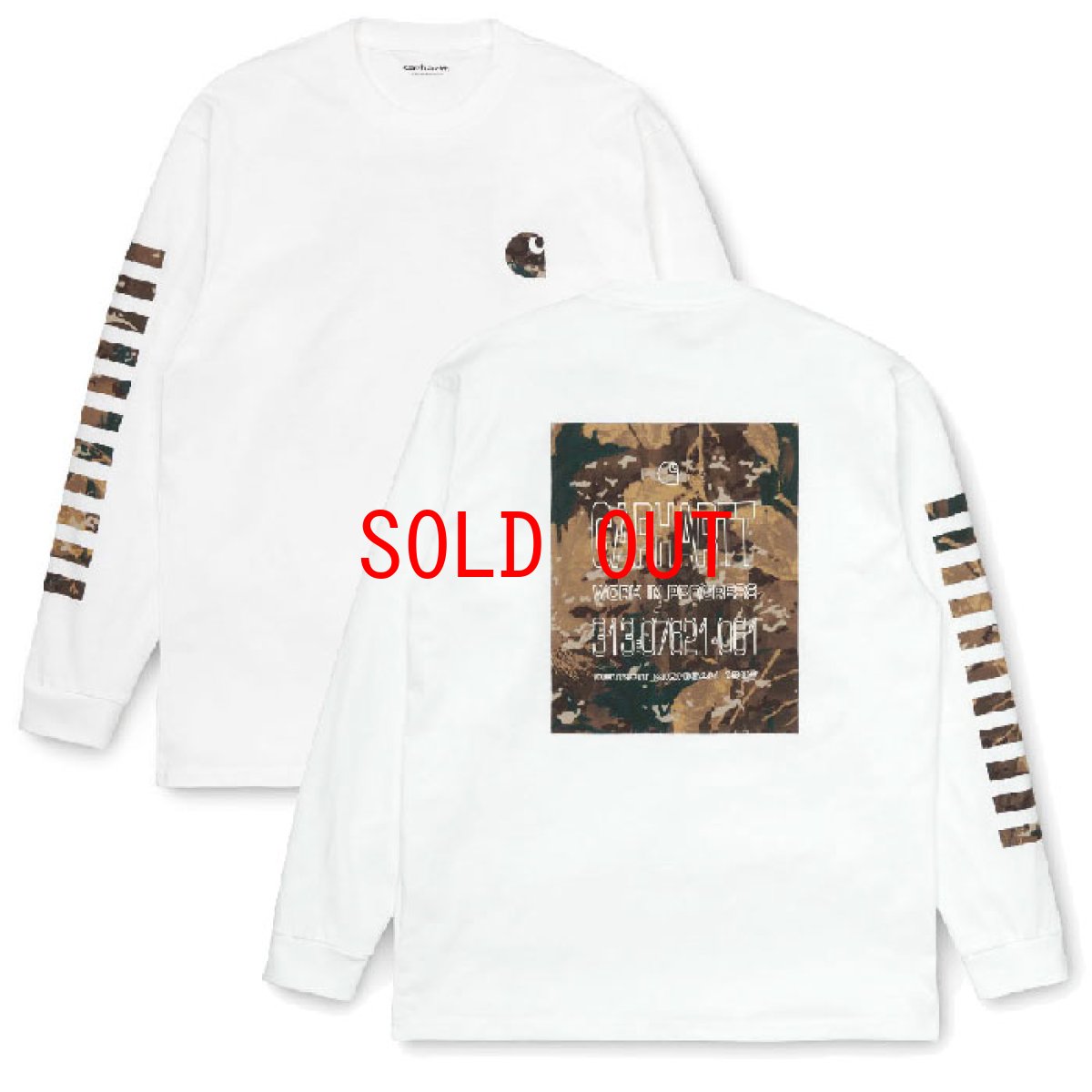 画像2: Camo Mil Tee L/S Tee カモ ミリタリー 迷彩  ロング スリーブ ルーズ フィット 長袖 Tシャツ  (2)