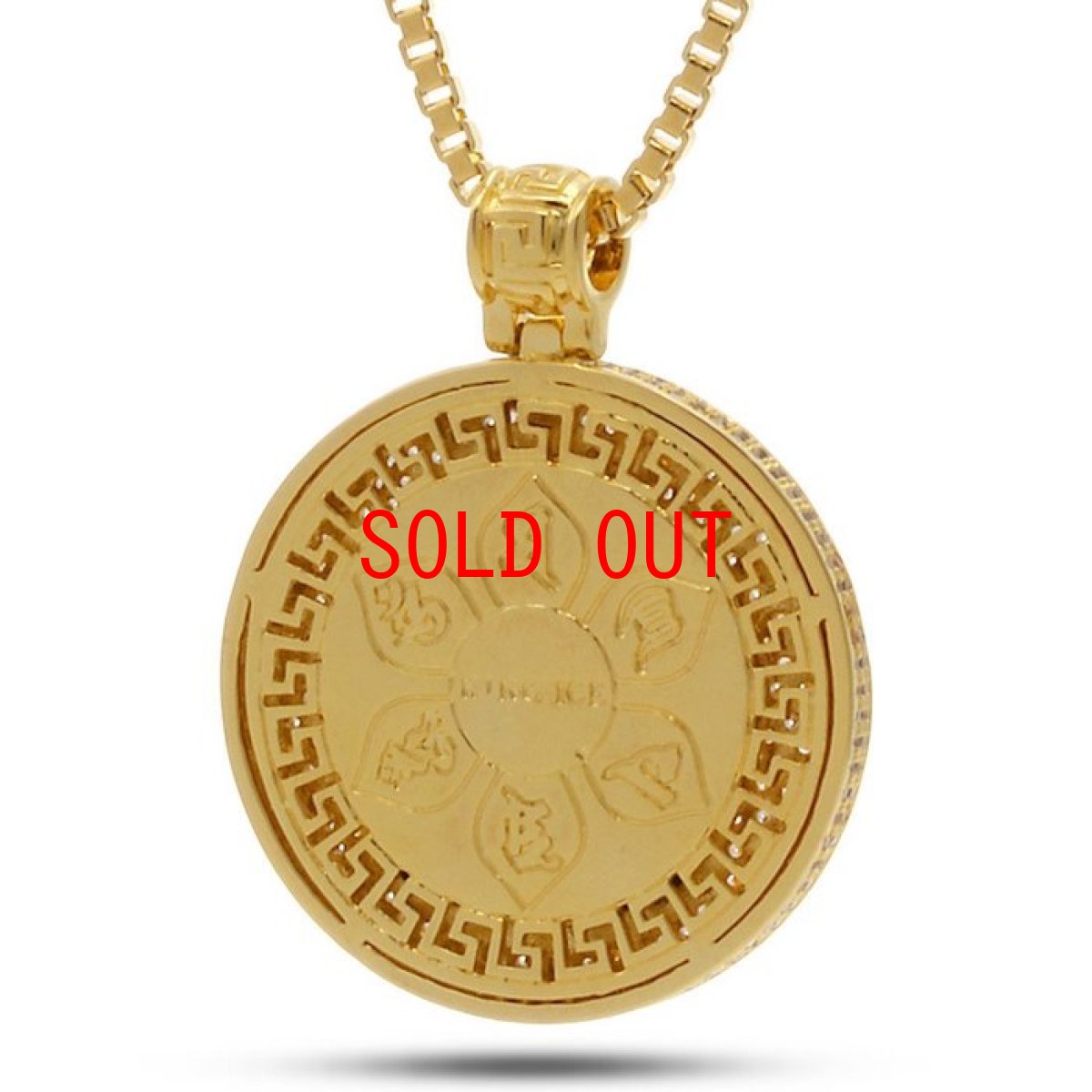 画像2: Buddhist Medallion Necklace 14K Gold ブッダ ネックレス (2)