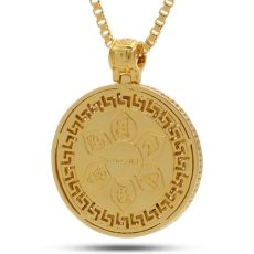画像2: Buddhist Medallion Necklace 14K Gold ブッダ ネックレス (2)