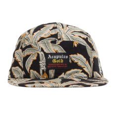 画像1: Aloha 5-Panel Camp Cap Black Blue Jet タッサー ５パネル キャンプ 帽子 ジェット キャップ (1)