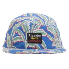 画像1: Aloha 5-Panel Camp Cap Blue Black Jet タッサー ５パネル キャンプ 帽子 ジェット キャップ (1)