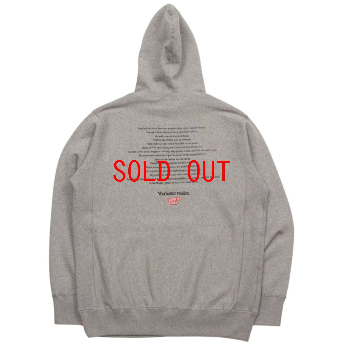 画像3: Better Realize Sweat Hoodie ヘビーウエイト スウェット フーディー Mobb Deep The Infamous (3)