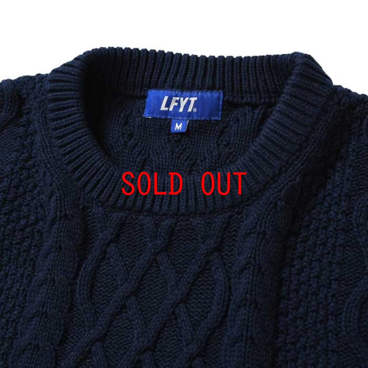 画像5: Cotton Cable Knit Sweater コットン ケーブル ニット セーター by Lafayette ラファイエット  (5)