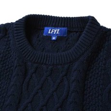 画像5: Cotton Cable Knit Sweater コットン ケーブル ニット セーター by Lafayette ラファイエット  (5)