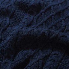 画像7: Cotton Cable Knit Sweater コットン ケーブル ニット セーター by Lafayette ラファイエット  (7)