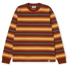 画像1: Buren L/S Stripe Tee 長袖 ボーダー Tシャツ  (1)