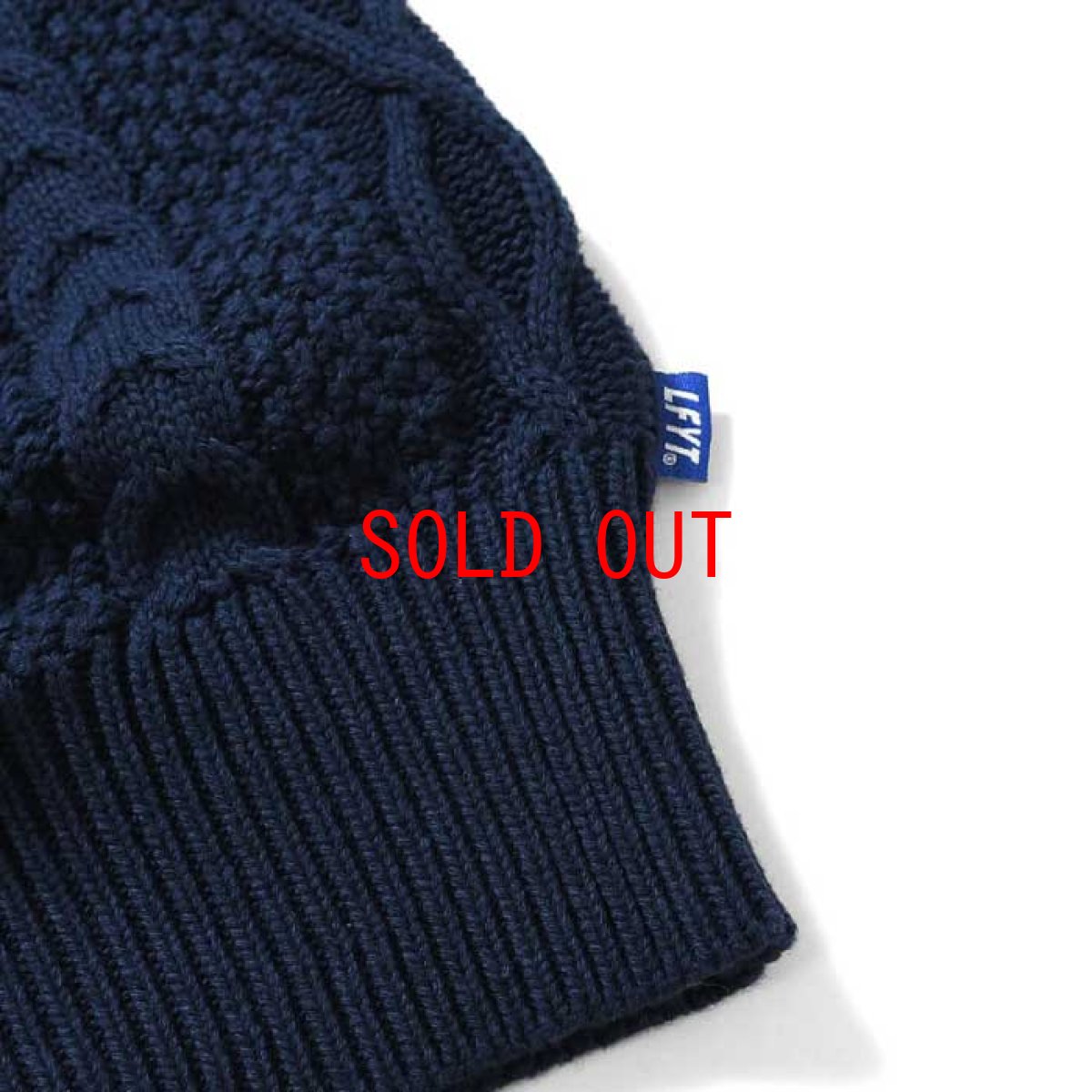 画像4: Cotton Cable Knit Sweater コットン ケーブル ニット セーター by Lafayette ラファイエット  (4)