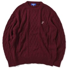 画像1: Cotton Cable Knit Sweater コットン ケーブル ニット セーター by Lafayette ラファイエット  (1)