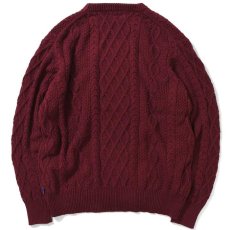 画像2: Cotton Cable Knit Sweater コットン ケーブル ニット セーター by Lafayette ラファイエット  (2)