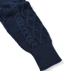 画像6: Cotton Cable Knit Sweater コットン ケーブル ニット セーター by Lafayette ラファイエット  (6)