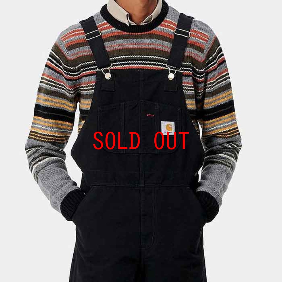 画像6: Bib Overall Black ビブ オーバーオール ブラック (6)