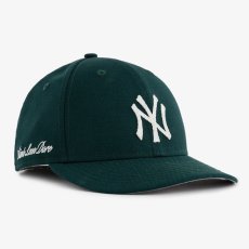 画像1: × Aime Leon dore(エイメ レオン ドレ) LP 59Fifty Cap NewYork Yankees Chain Stitch Green ニューヨーク ヤンキース Kith ネイビー ホワイト (1)