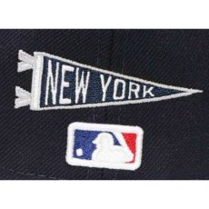 画像5: 59Fifty NewYork Yankees Cap Navy White ネイビー ホワイト ニューヨーク ヤンキース Liberty Logo 自由の女神 刺繍 デザイン キャップ 帽子 MLB 公式 Official 海外限定 (5)