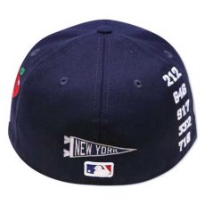 画像2: 59Fifty NewYork Yankees Cap Navy White ネイビー ホワイト ニューヨーク ヤンキース Liberty Logo 自由の女神 刺繍 デザイン キャップ 帽子 MLB 公式 Official 海外限定 (2)