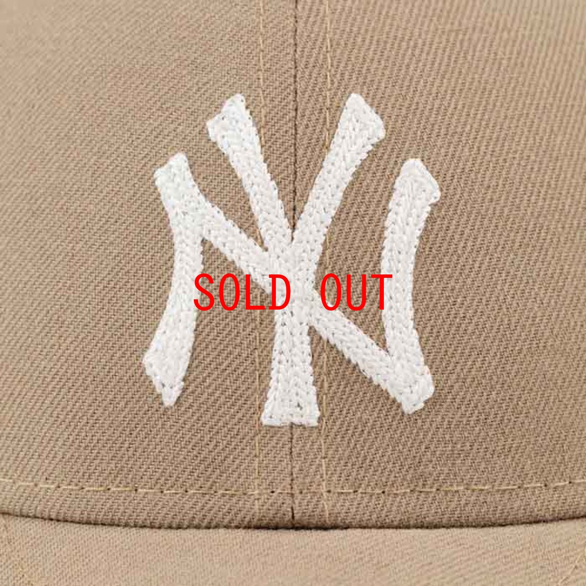 画像4: × Aime Leon dore(エイメ レオン ドレ) LP 59Fifty Cap NewYork Yankees Chain Stitch Beige ニューヨーク ヤンキース Kith ネイビー ホワイト (4)