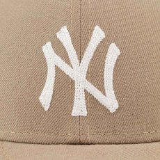 画像4: × Aime Leon dore(エイメ レオン ドレ) LP 59Fifty Cap NewYork Yankees Chain Stitch Beige ニューヨーク ヤンキース Kith ネイビー ホワイト (4)